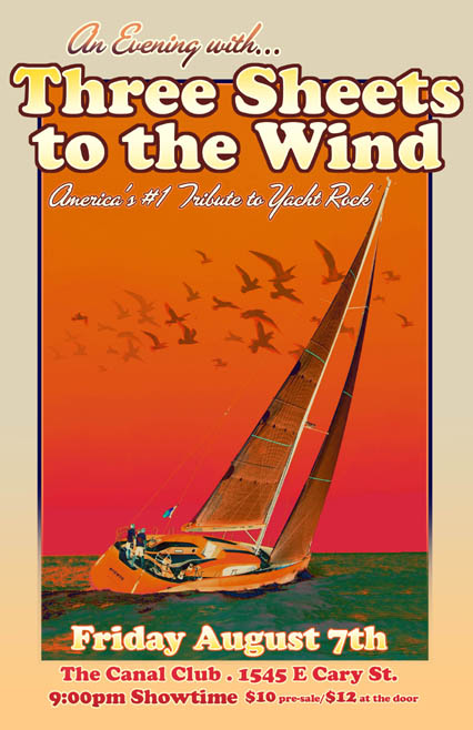 Rob Sheley - Posters - Three Sheets To the Wind Canal Club Poster Rob Sheley - Posters - Three Sheets To the Wind Canal Club Poster